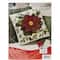 Bucilla® Elegant Poinsettia 10" Square Felt Pillow Applique Kit